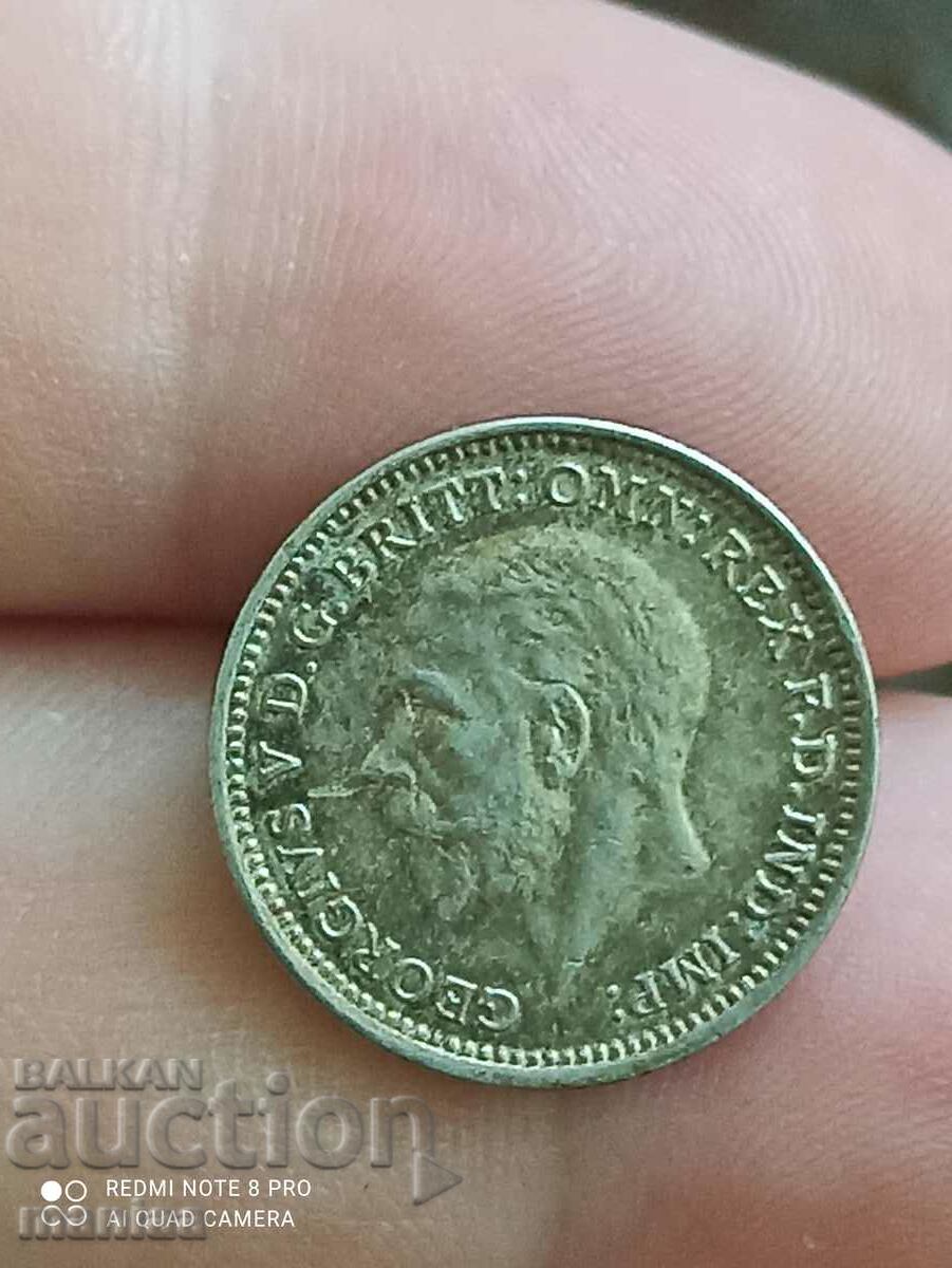 Доставка на 3 пенса 1931г сребро Великобритания