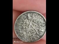 3 pence argint 1934 Marea Britanie