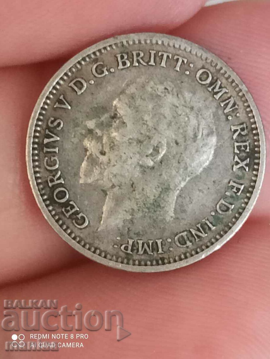 Auction 3 pence 1931 silver Great Britain Auction 3 pence 1931 silver Great Britain