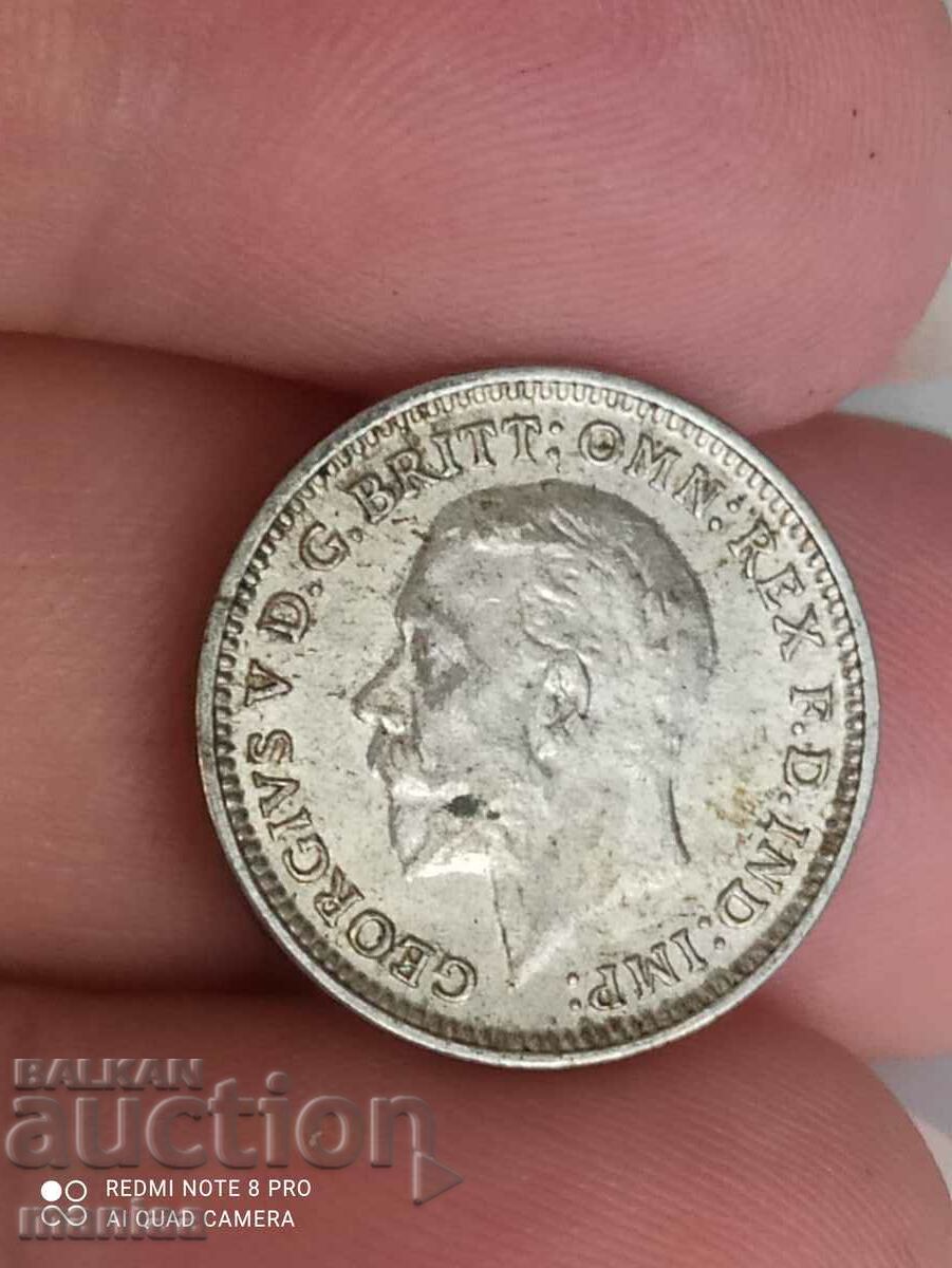 Delivery of 3 pence 1931 silver Great Britain Delivery of 3 pence 1931 silver Great Britain