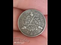 3 пенса 1931 г сребро Великобритания