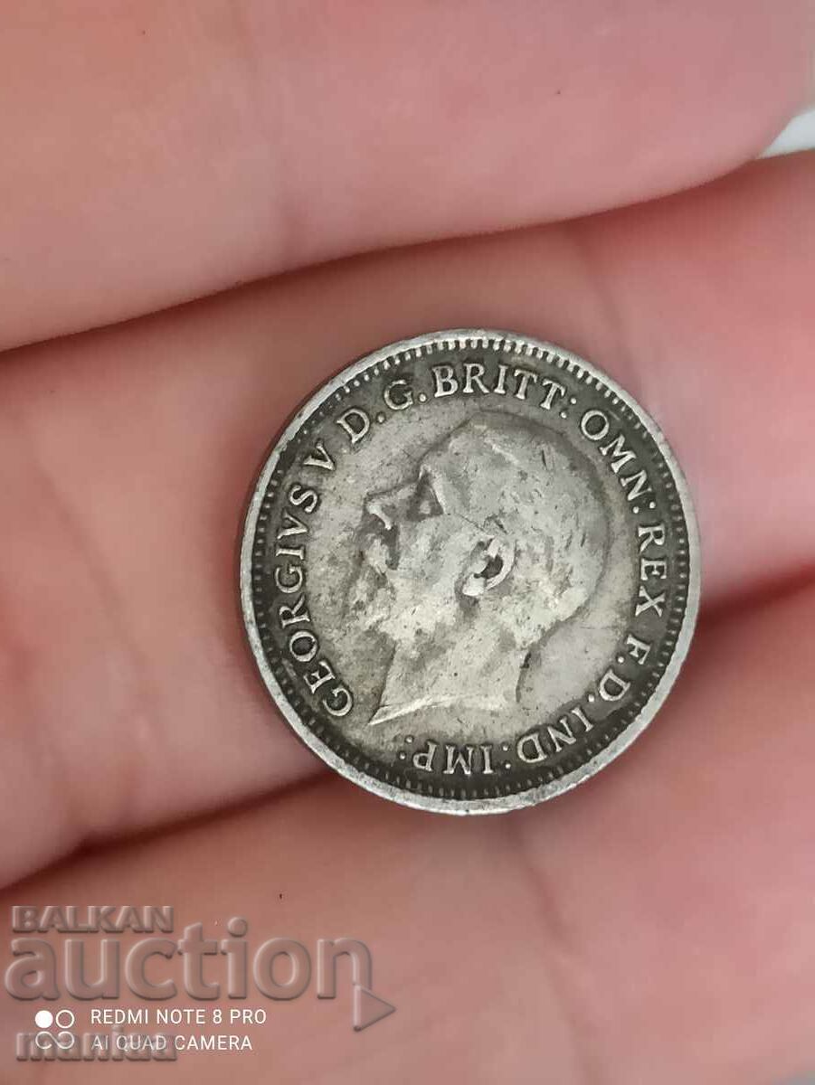 3 pence 1931 silver Great Britain with price 19.99 BGN | € 10.22 3 pence 1931 silver Great Britain with price 19.99 BGN | € 10.22