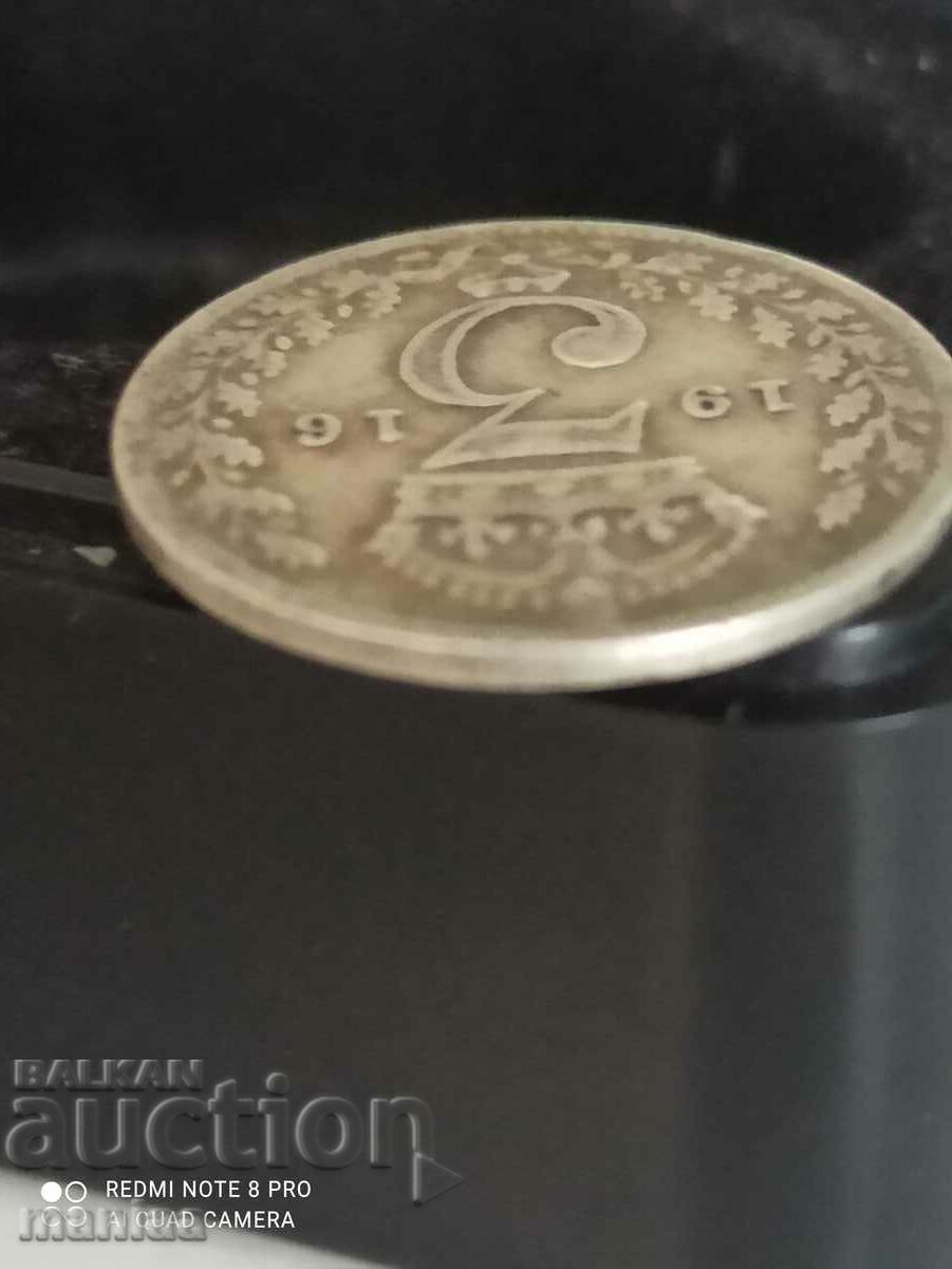 Licitație 3 pence argint 1916 Marea Britanie Licitație 3 pence argint 1916 Marea Britanie