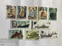 USSR Package Ships and lighthouses 10 pieces Stamps