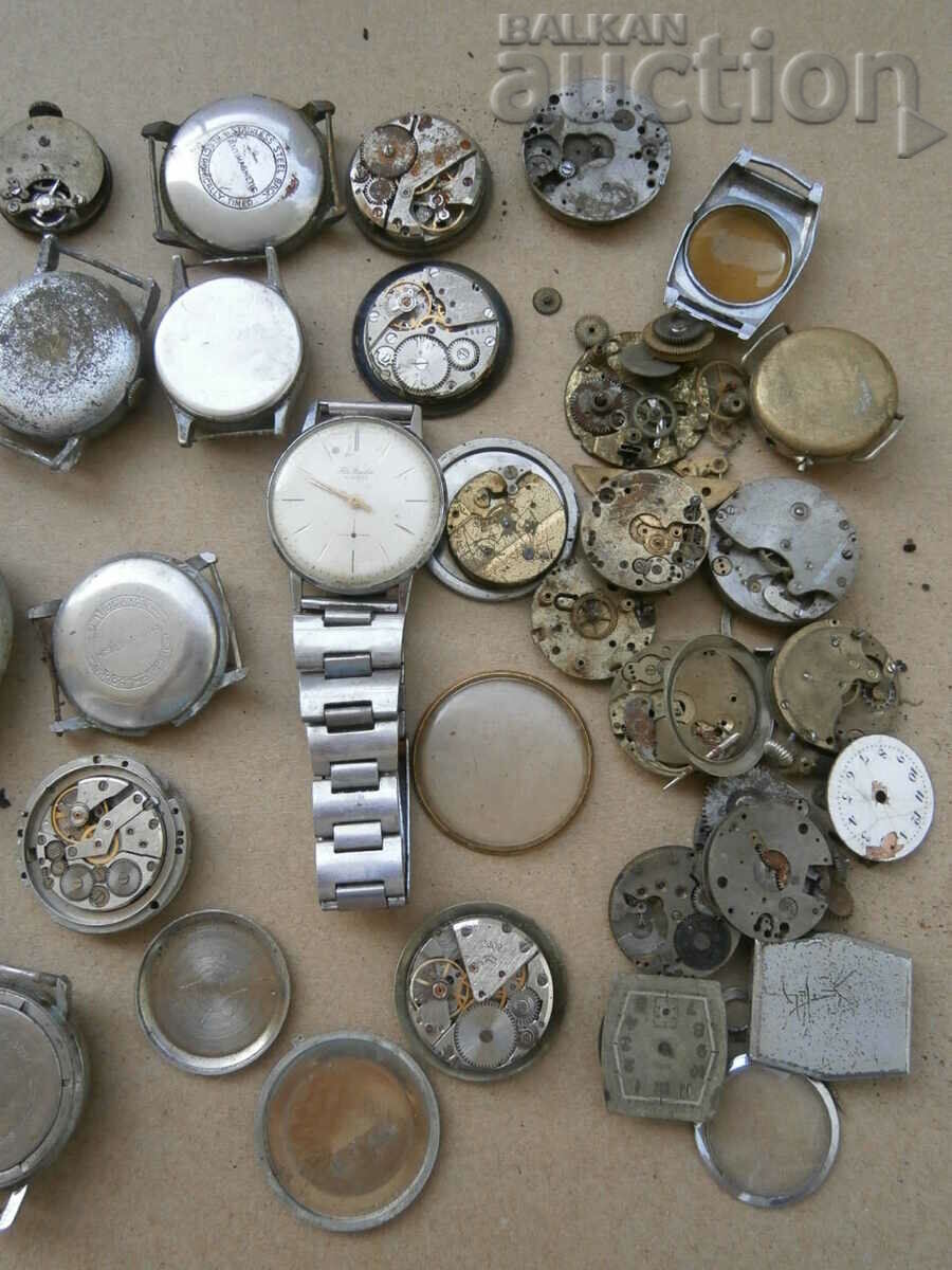 lot wristwatches for parts repair restoration weight 650g. - 7 lot wristwatches for parts repair restoration weight 650g. - 7