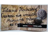 Insigna „Masacrul Katyn” Polonia