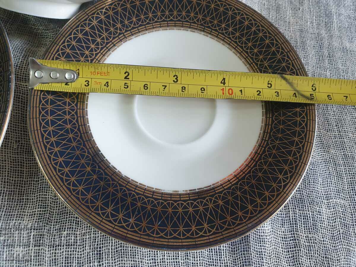 Porcelain cobalt set for tea, coffee - 6 Porcelain cobalt set for tea, coffee - 6