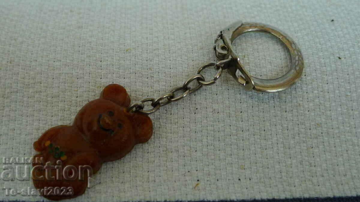 1980 Moscow Olympics keychain - Misha the bear