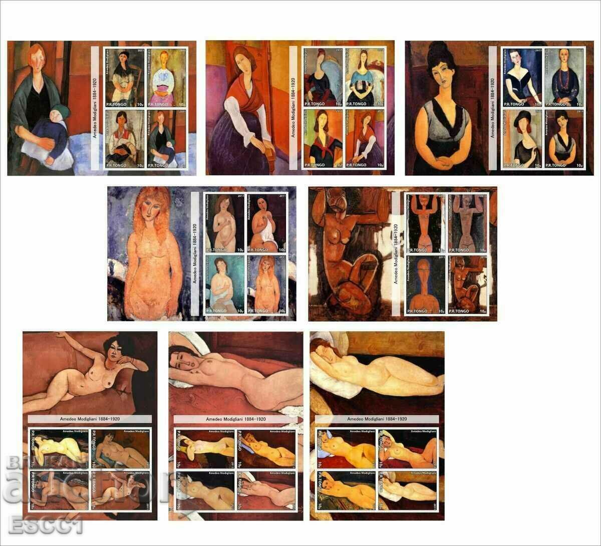 Pure Blocks Painting Amedeo Modigliani 2011 by Tongo Pure Blocks Painting Amedeo Modigliani 2011 by Tongo