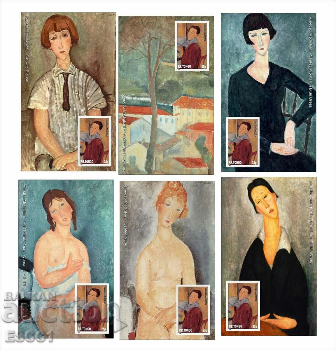 Auction Pure Blocks Painting Amedeo Modigliani 2010 by Tongo Auction Pure Blocks Painting Amedeo Modigliani 2010 by Tongo