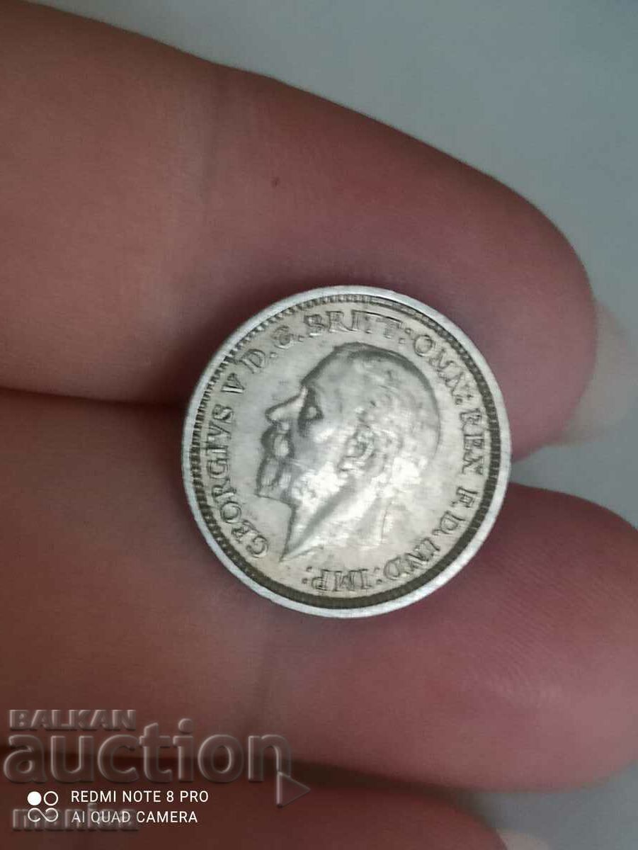 3 pence 1936 silver Great Britain with price 18.00 BGN | € 9.20