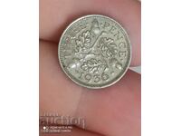 3 pence argint 1936 Marea Britanie