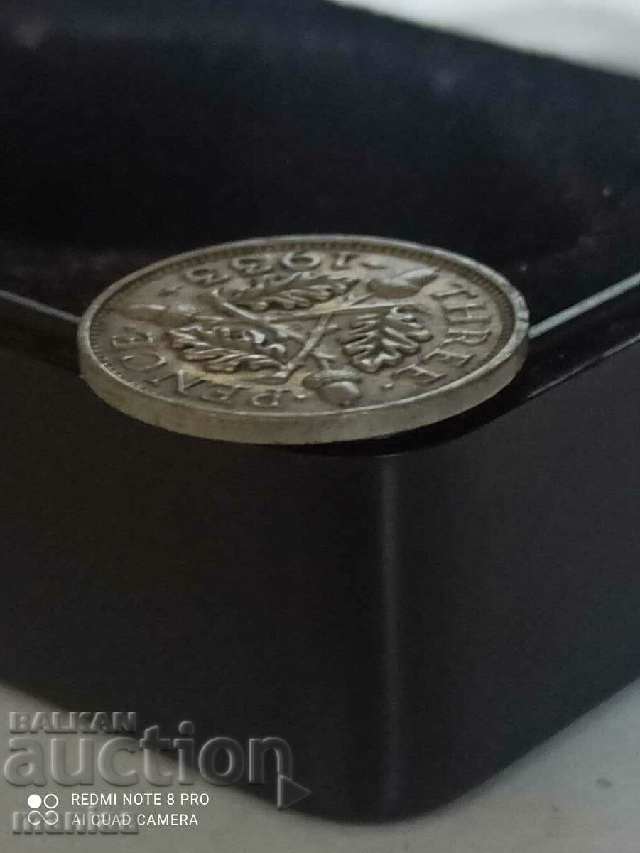 3 pence 1933 silver Great Britain with price 18.00 BGN | € 9.20 3 pence 1933 silver Great Britain with price 18.00 BGN | € 9.20