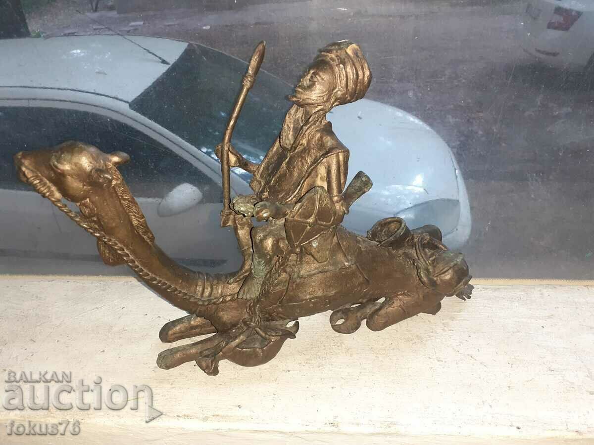 Old bronze statuette of a warrior with a camel figure plastic with price 450.00 BGN | € 230.08 Old bronze statuette of a warrior with a camel figure plastic with price 450.00 BGN | € 230.08