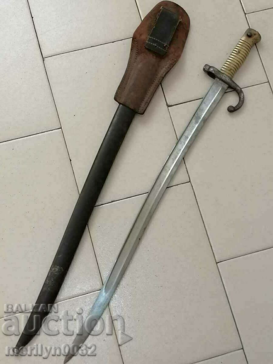 Bayonet knife bayonet scythe lance for rifle Shaspo cleaver - 6