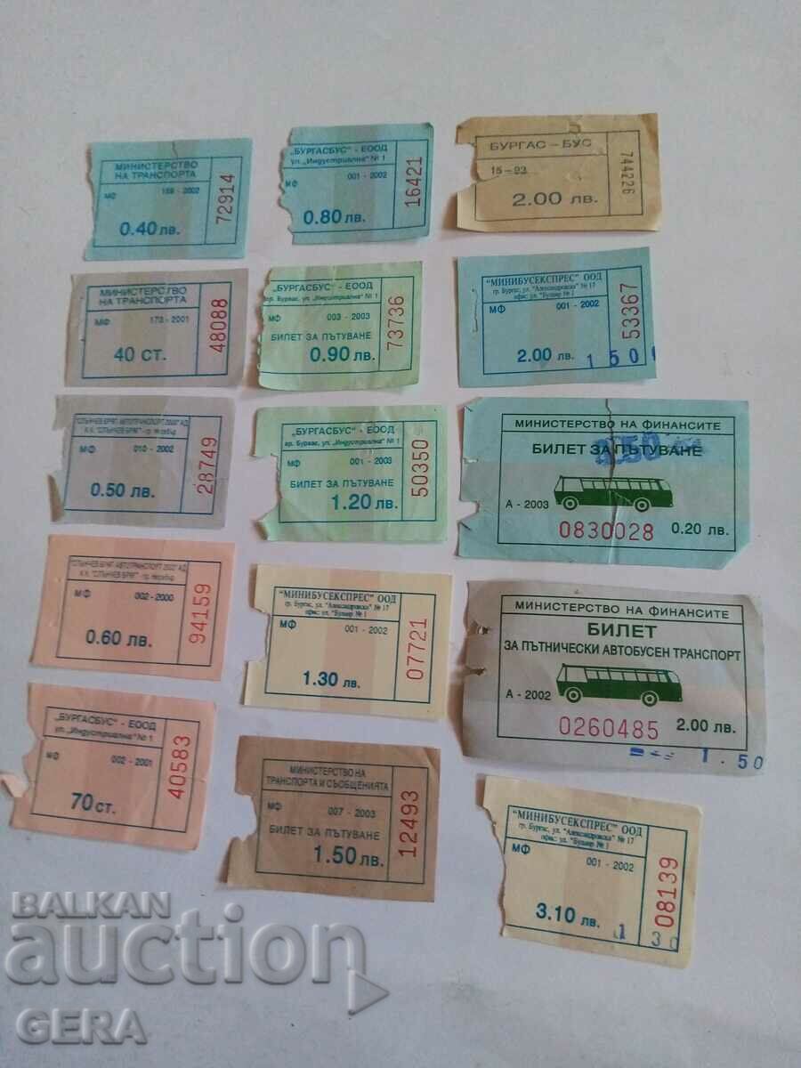 bus tickets