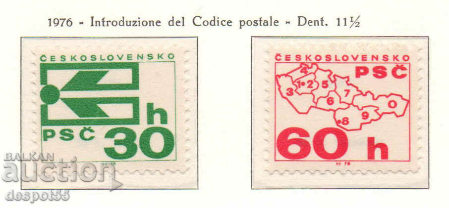 1976. Τσεχοσλοβακία. Εκστρατεία ταχυδρομικού κώδικα.