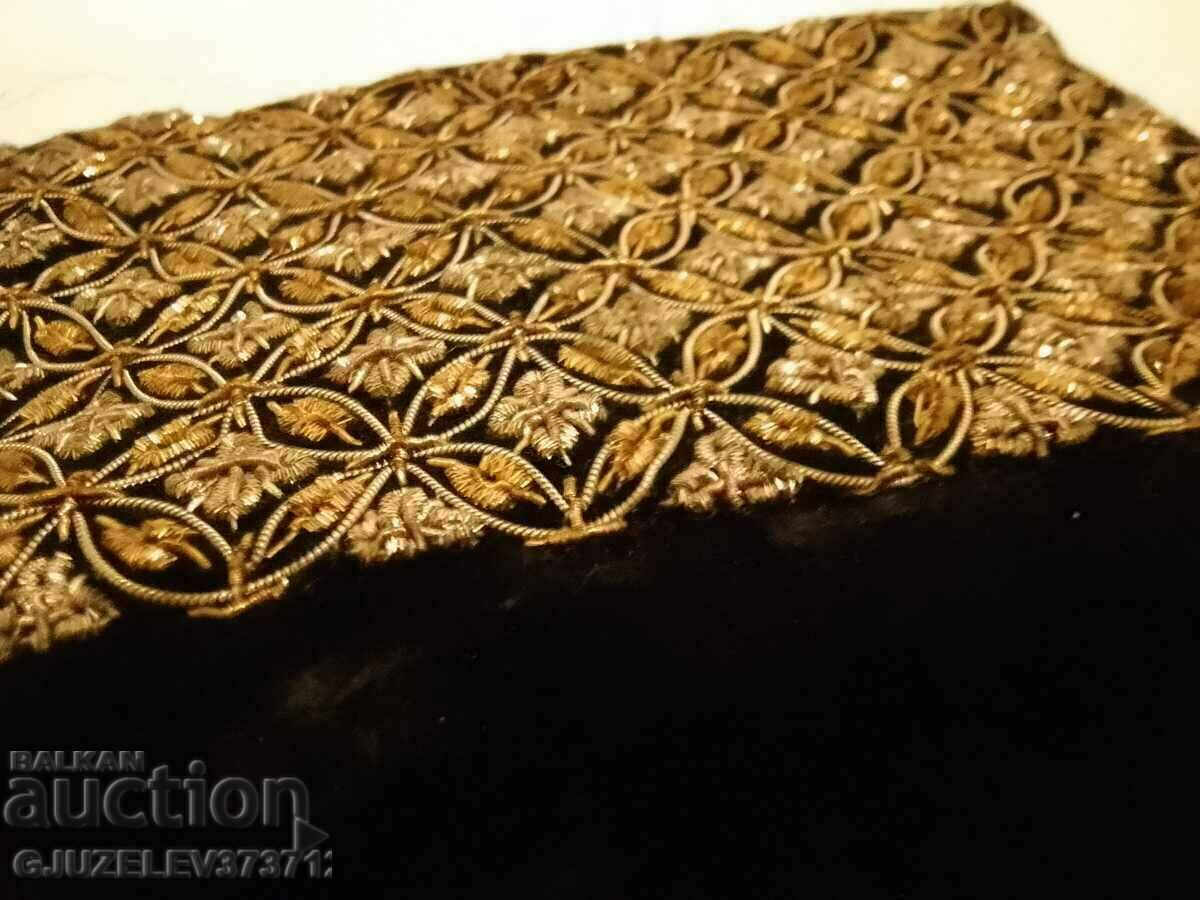 RARE retro, vintage bag, coin purse with gold tinsel - 5 RARE retro, vintage bag, coin purse with gold tinsel - 5