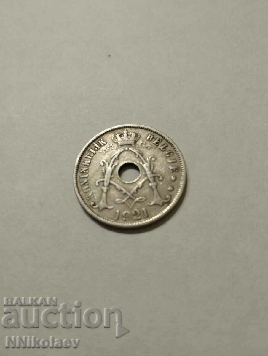 Belgia 25 de cenți din 1921. Legendă olandeză