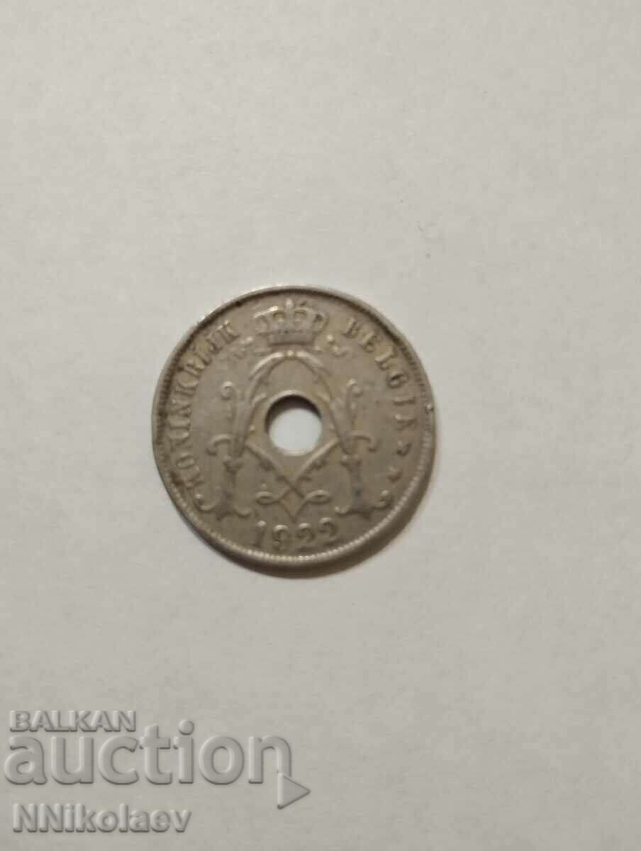 Belgium 25 centimes 1922 Dutch legend with price 2.00 BGN | € 1.02 Belgium 25 centimes 1922 Dutch legend with price 2.00 BGN | € 1.02