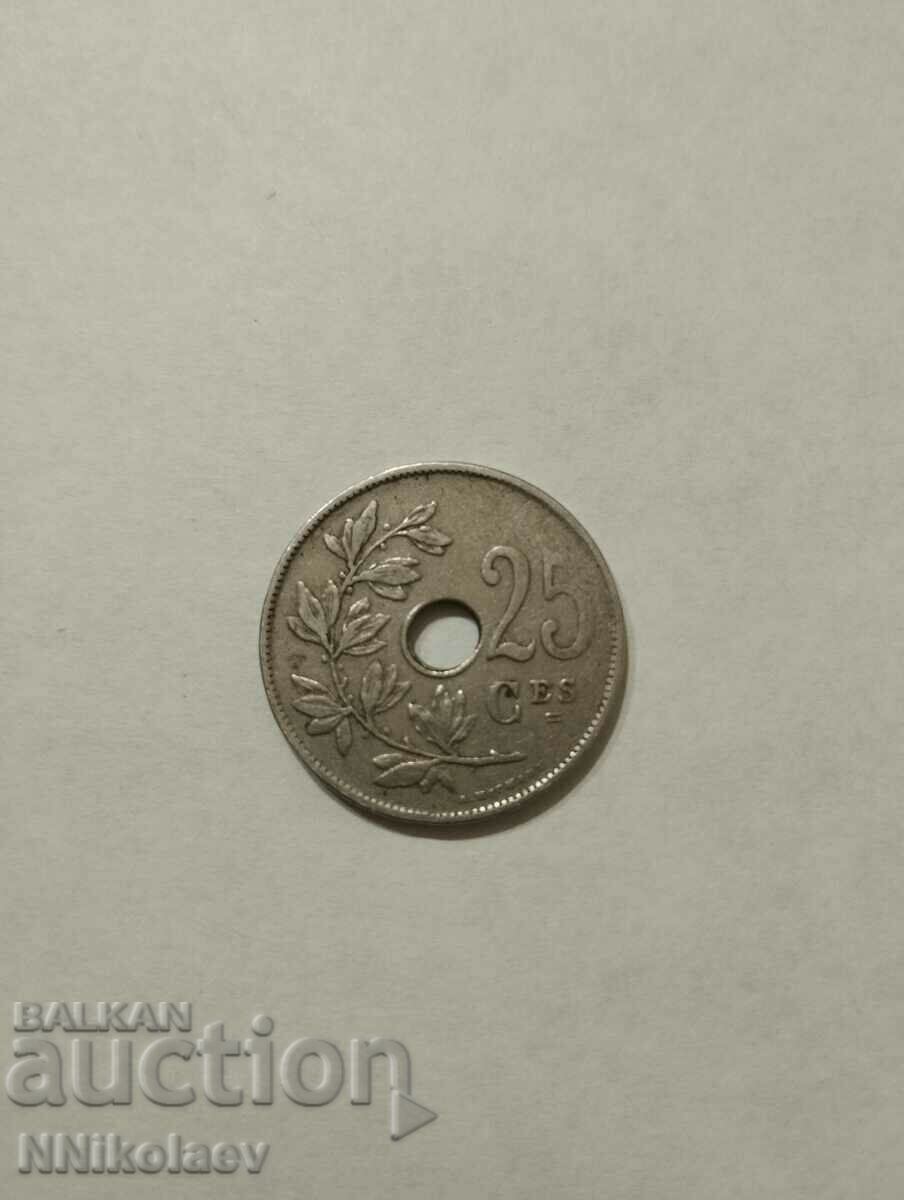 Delivery of Belgium 25 centimes 1923 French legend Delivery of Belgium 25 centimes 1923 French legend