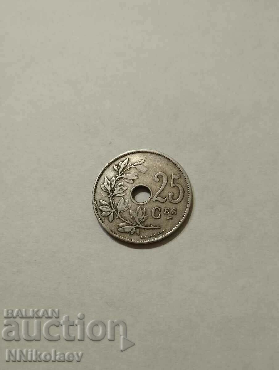 Delivery of Belgium 25 centimes 1927 French legend