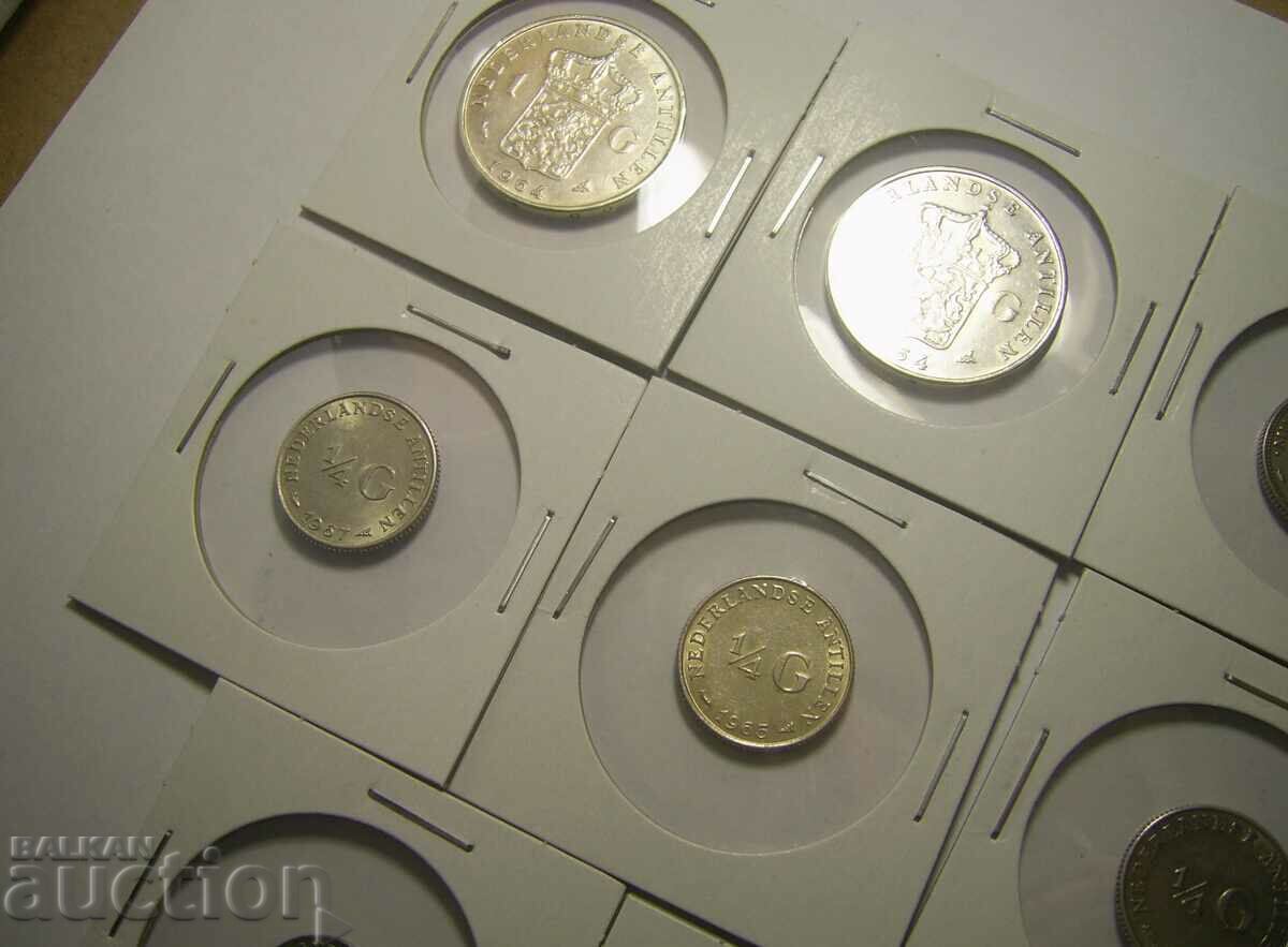Netherlands Antilles and Curaçao 14 coins with price 145.00 BGN | € 74.14 Netherlands Antilles and Curaçao 14 coins with price 145.00 BGN | € 74.14