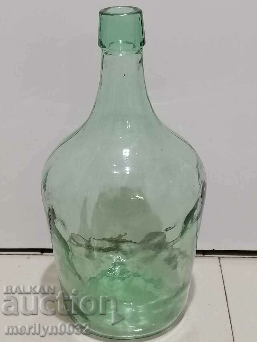 Old damajana for good brandy glass bottle with price 35.00 BGN | € 17.90 Old damajana for good brandy glass bottle with price 35.00 BGN | € 17.90