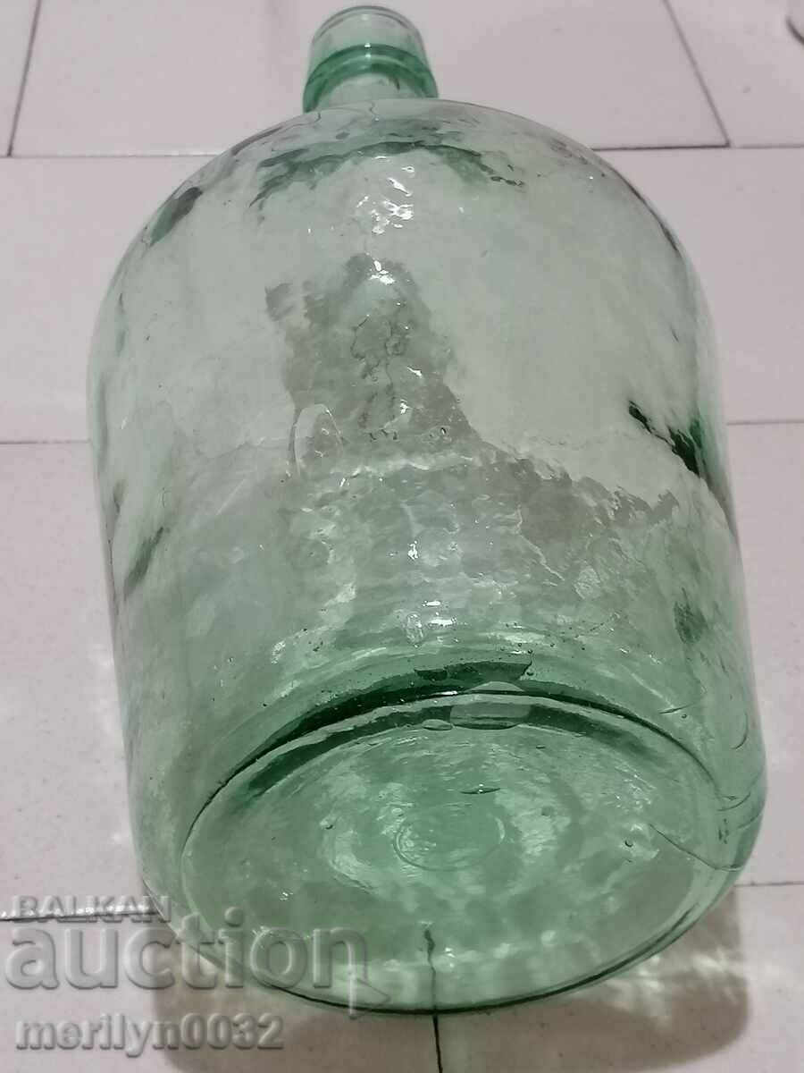 Old damajana for good brandy glass bottle - 5 Old damajana for good brandy glass bottle - 5