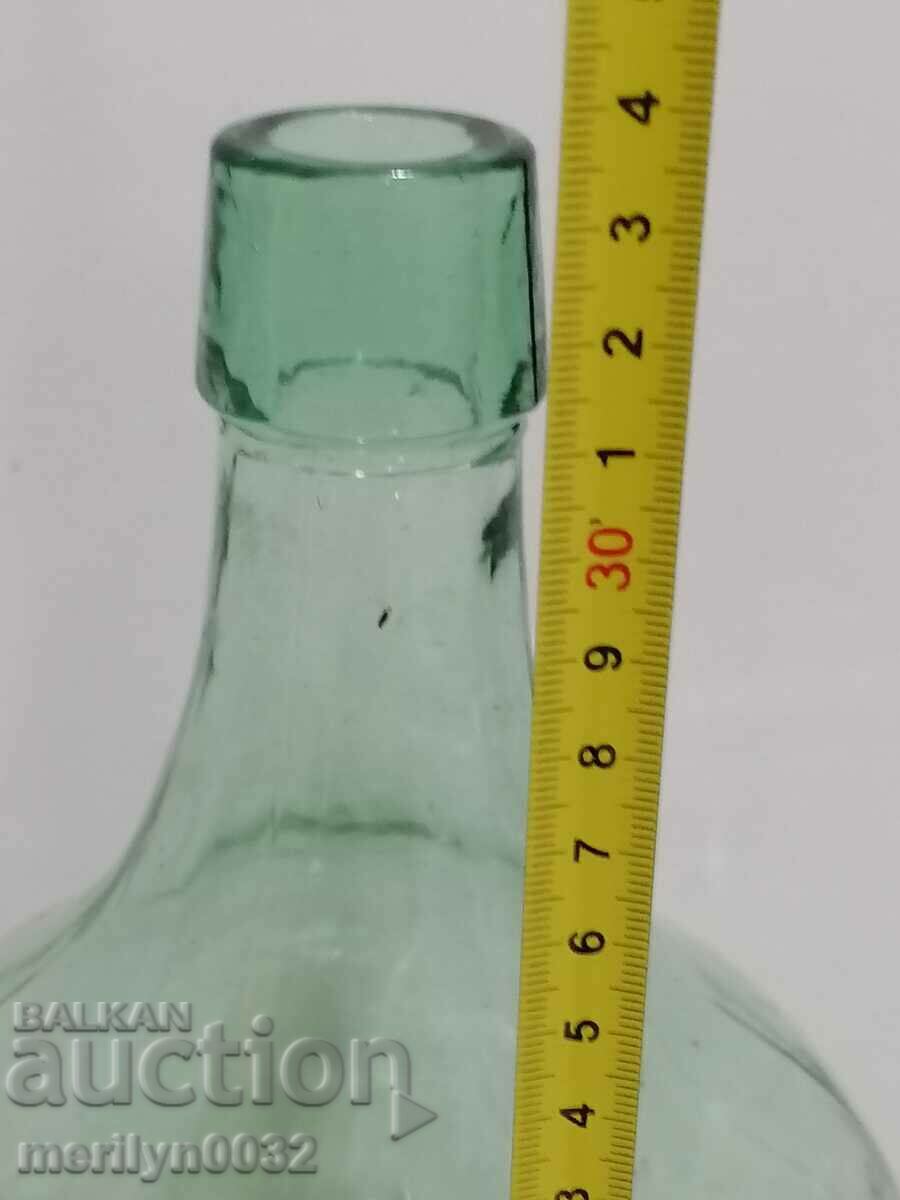 Old damajana for good brandy glass bottle - 6 Old damajana for good brandy glass bottle - 6