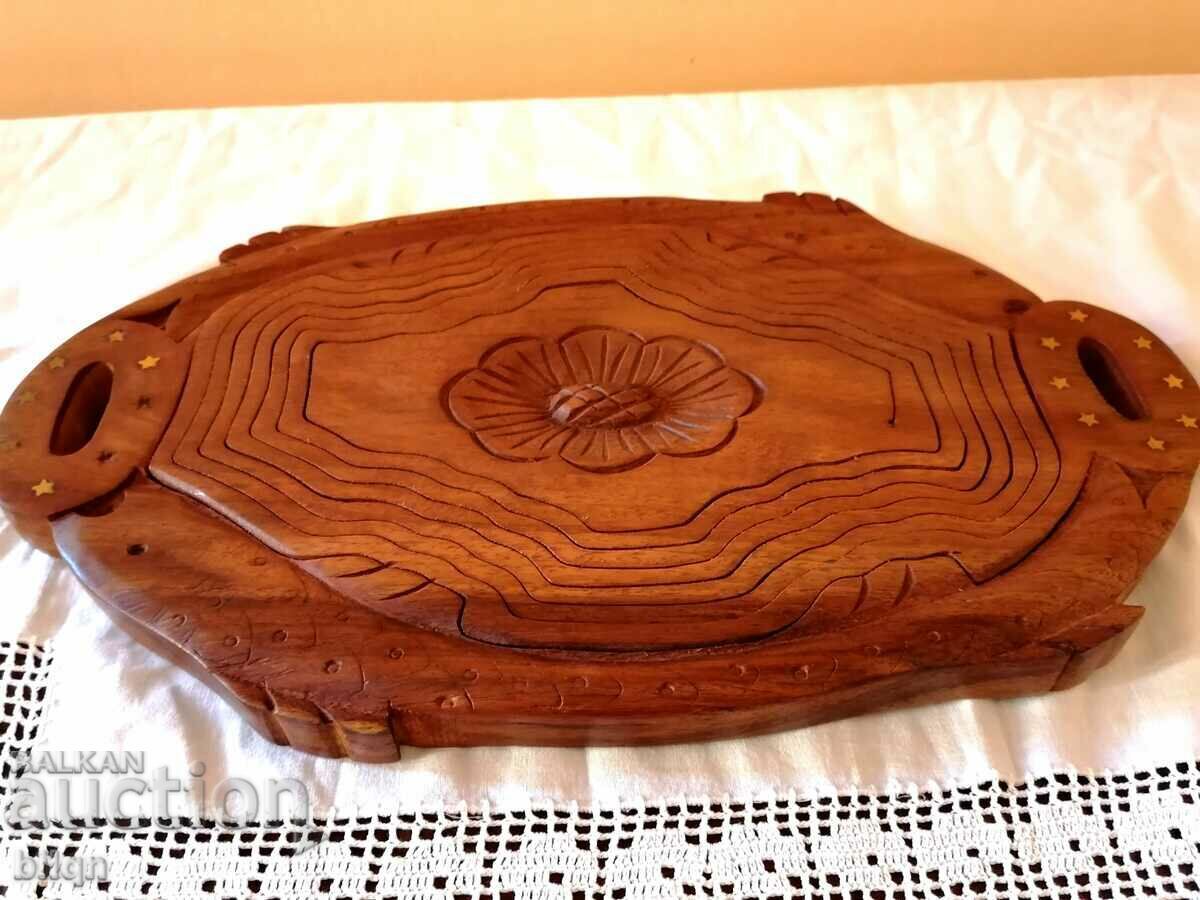 Lovely Old Collapsible Wooden Fruit Tray - 6 Lovely Old Collapsible Wooden Fruit Tray - 6