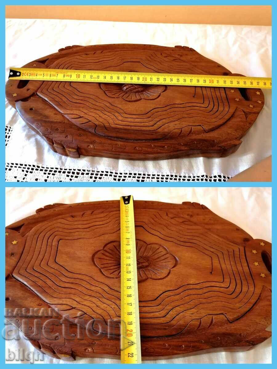 Lovely Old Collapsible Wooden Fruit Tray - 7 Lovely Old Collapsible Wooden Fruit Tray - 7