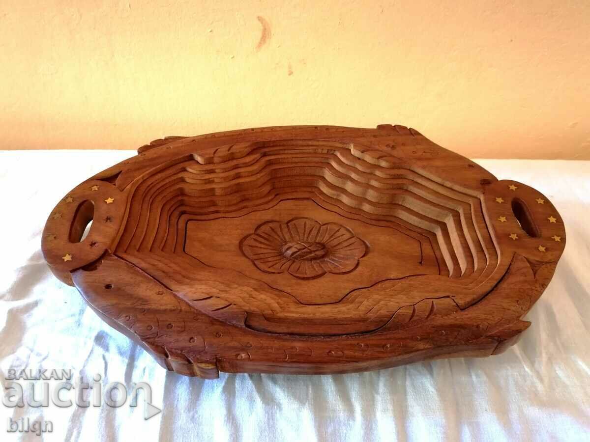Lovely Old Collapsible Wooden Fruit Tray Lovely Old Collapsible Wooden Fruit Tray