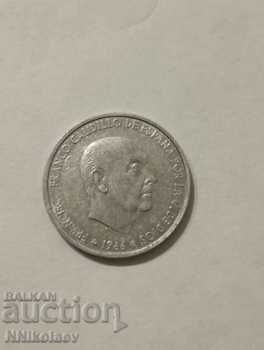 Auction 50 centimos Spain 1966 Auction 50 centimos Spain 1966