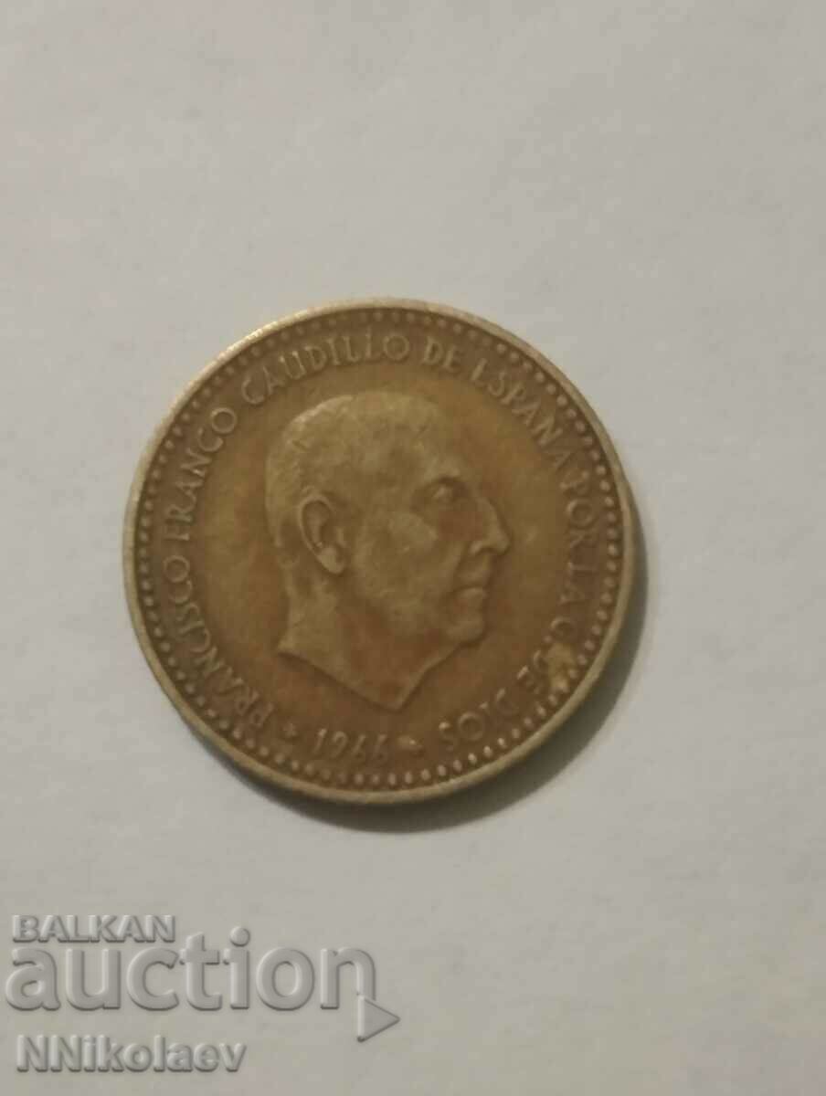 1 peseta Spain 1966 with price 1.00 BGN | € 0.51 1 peseta Spain 1966 with price 1.00 BGN | € 0.51