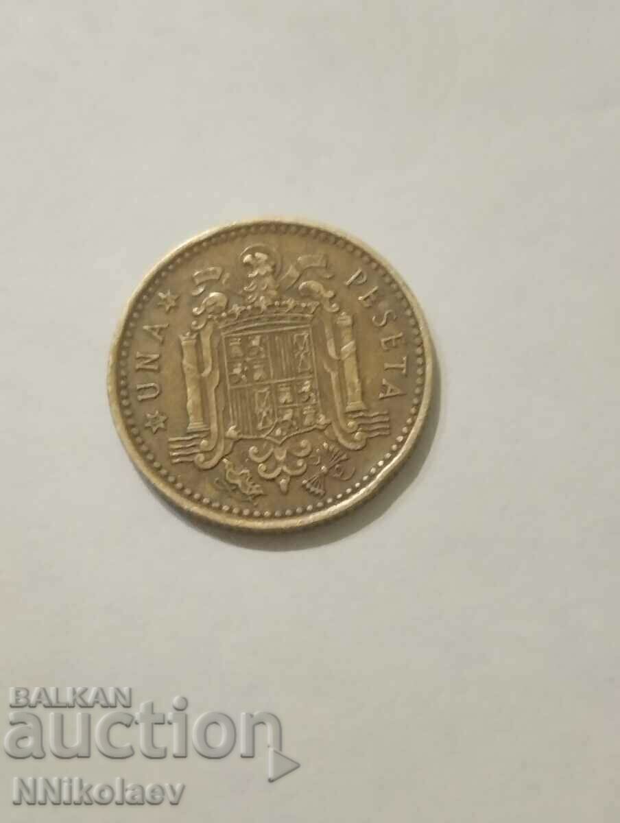 1 peseta Spania 1966
