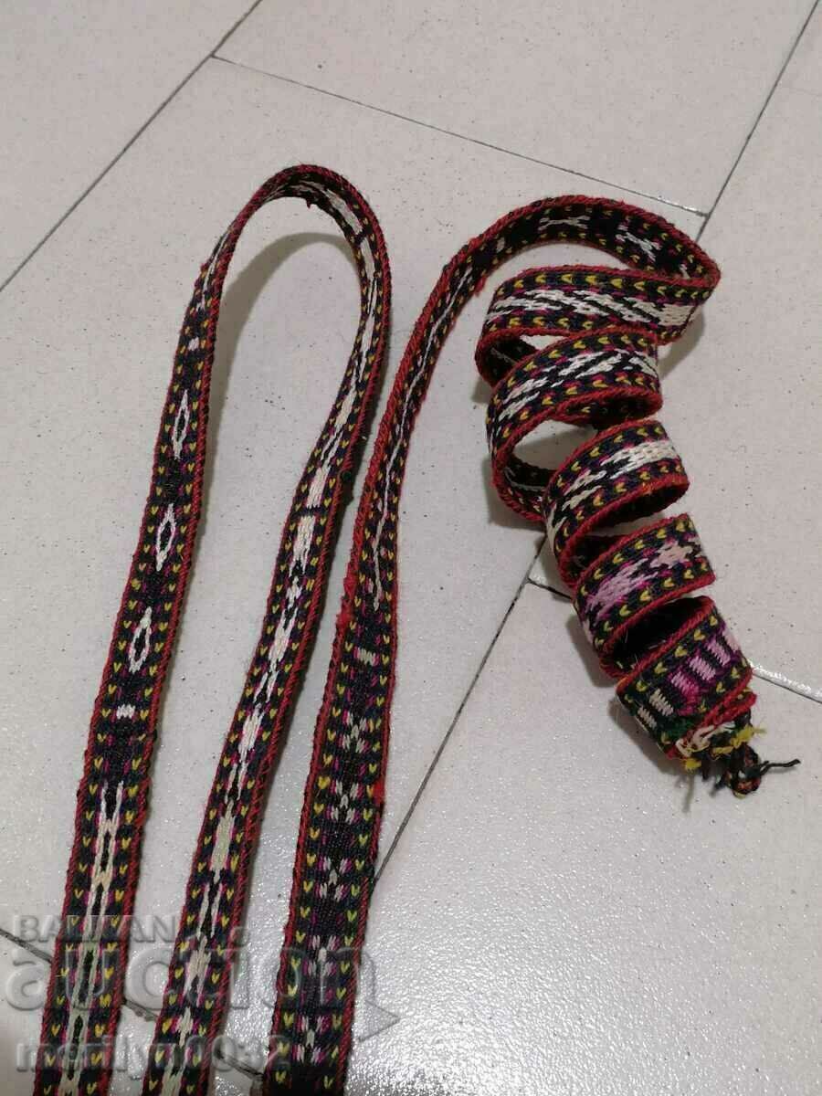 Livrarea Costum centura veche tesuta manual de 3 metri