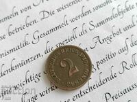 Райх монета - Германия - 2 пфенига | 1910г.; серия A