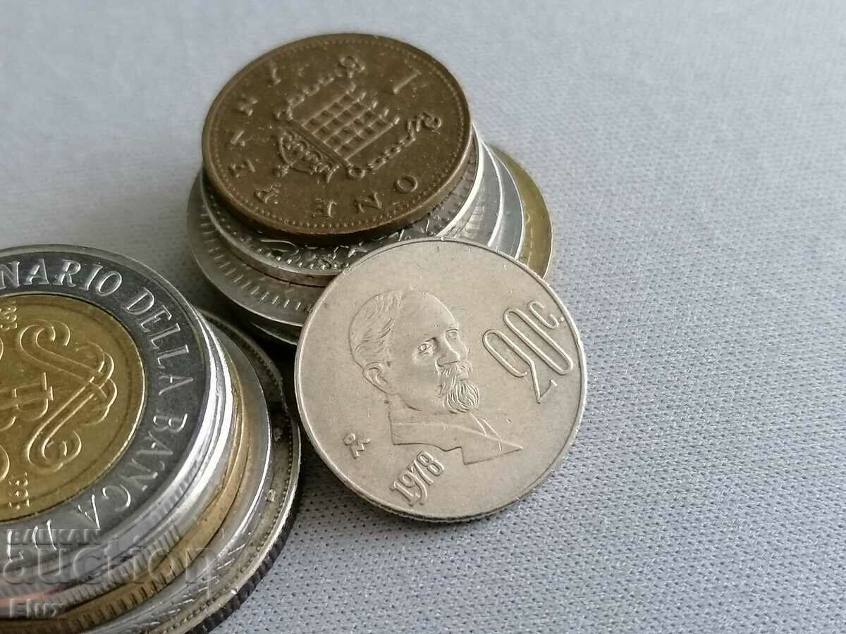 Coin - Μεξικό - 20 σεντ 1978 με τιμή 1.75 BGN | € 0.89 Coin - Μεξικό - 20 σεντ 1978 με τιμή 1.75 BGN | € 0.89