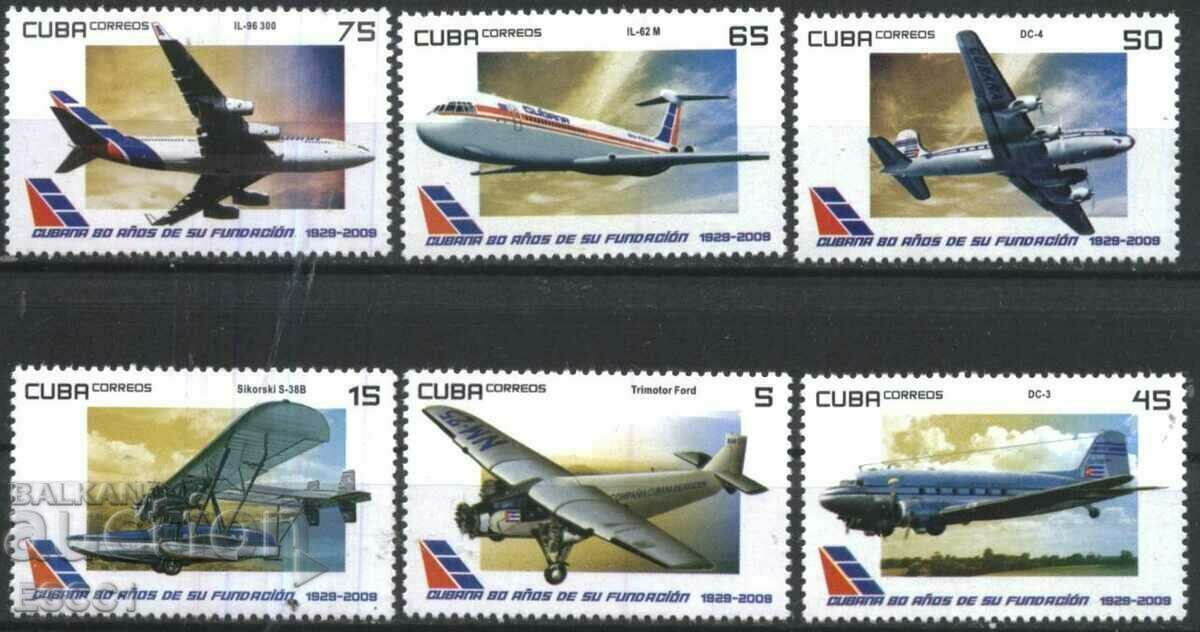 Clean Stamps Aviation Aircraft 2008 din Cuba