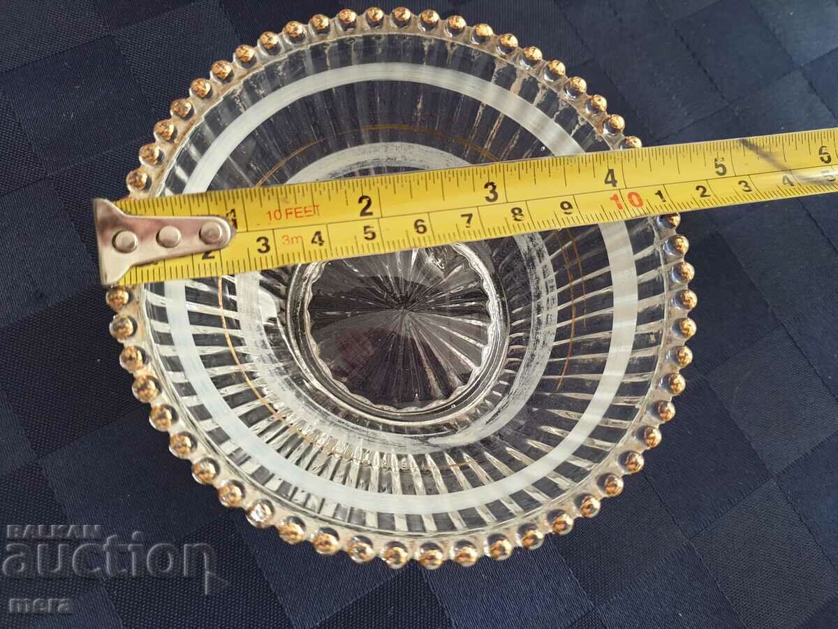 Old glass bowls with rich gilding - 7 Old glass bowls with rich gilding - 7