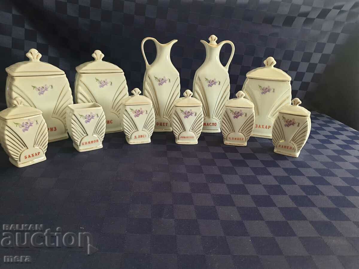 Porcelain vessels-jars for spices