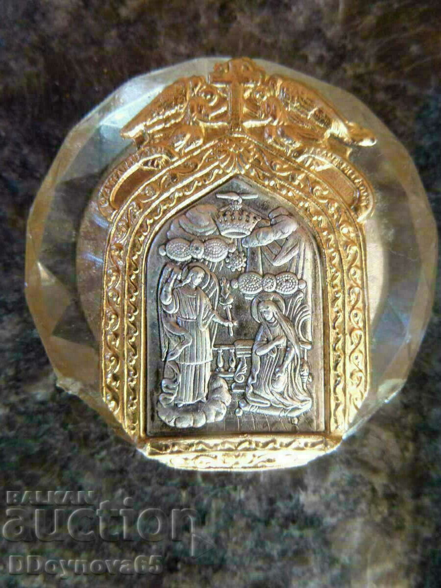 Glass Plaque "Annunciation" with price 23.20 BGN | € 11.86 Glass Plaque "Annunciation" with price 23.20 BGN | € 11.86
