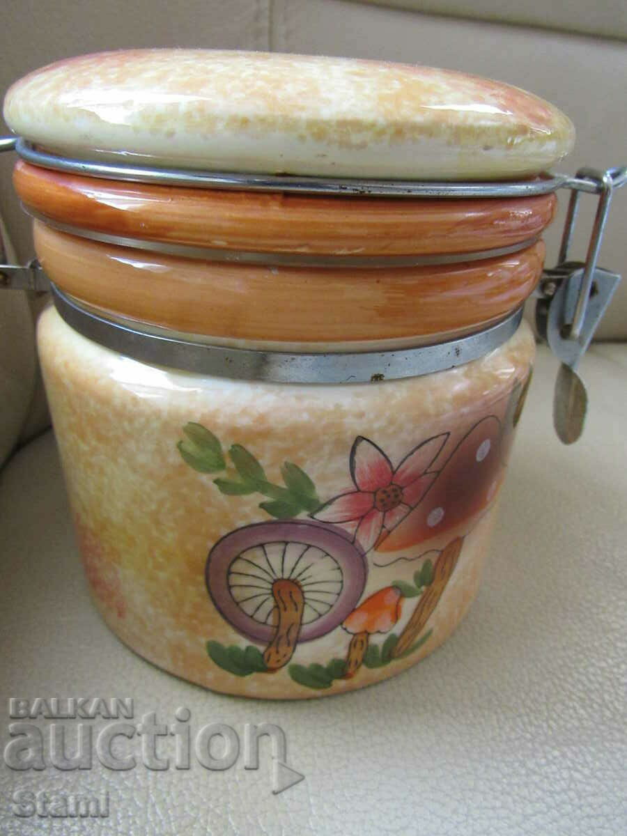 Ceramic jar with price 14.00 BGN | € 7.16 Ceramic jar with price 14.00 BGN | € 7.16