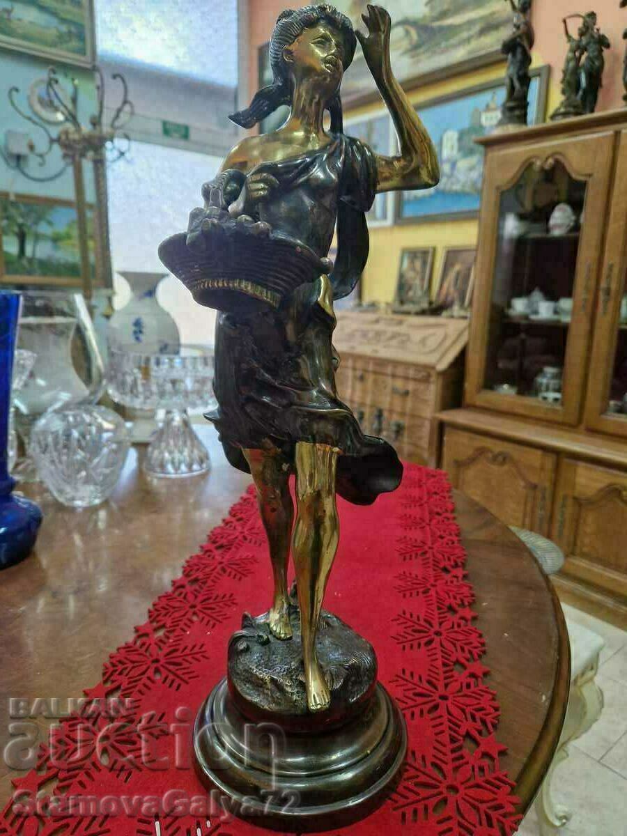 Auction Unique antique French figure statuette plastic Auction Unique antique French figure statuette plastic