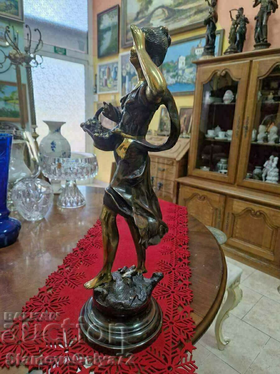 Statuetă unică din plastic, figurină franceză antică - 7