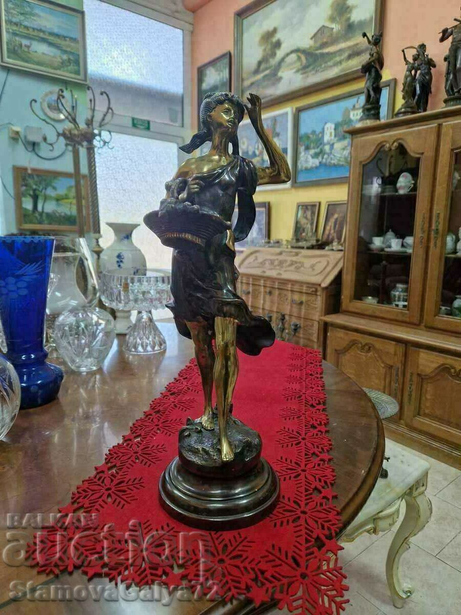 Unique antique French figure statuette plastic Unique antique French figure statuette plastic