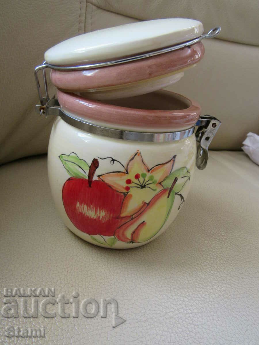 Ceramic jar with price 10.00 BGN | € 5.11 Ceramic jar with price 10.00 BGN | € 5.11