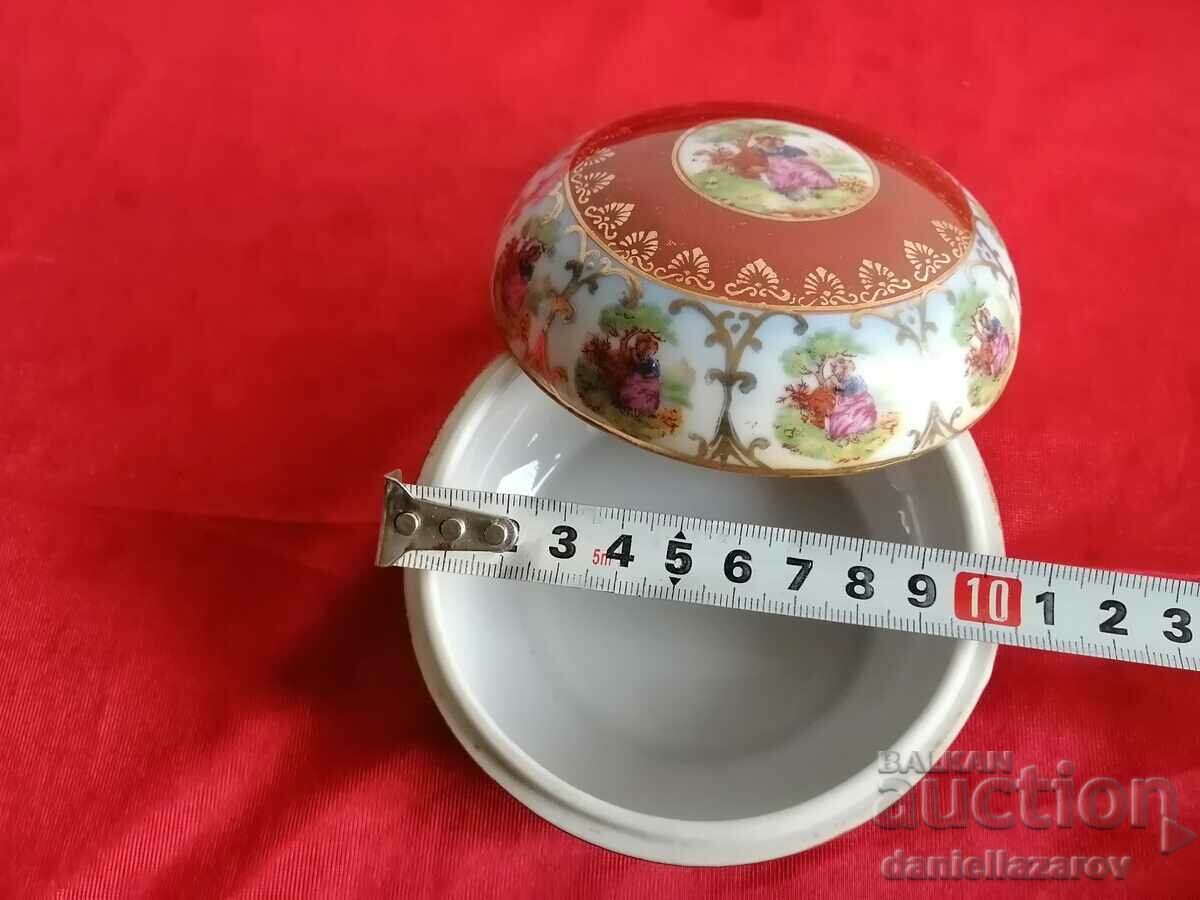 Γαλλικό μπαρόκ πορσελάνινο κουτί κοσμημάτων - 6 Γαλλικό μπαρόκ πορσελάνινο κουτί κοσμημάτων - 6