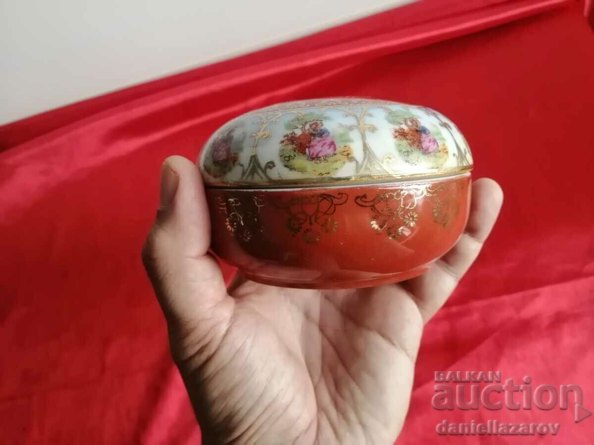 Γαλλικό μπαρόκ πορσελάνινο κουτί κοσμημάτων - 7 Γαλλικό μπαρόκ πορσελάνινο κουτί κοσμημάτων - 7